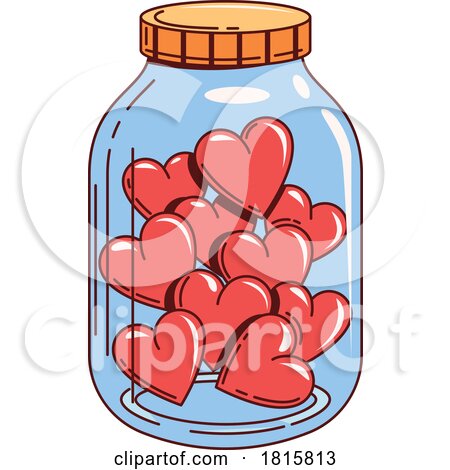 Jar of Hearts Clipart by Vector Tradition SM