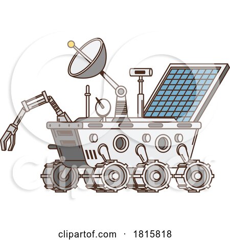 Space Moon Rover Clipart by Vector Tradition SM