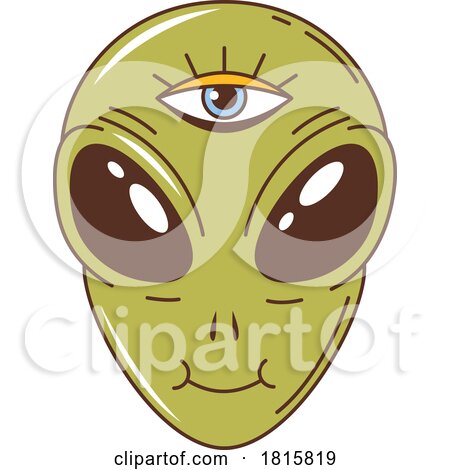 Alien Head Clipart by Vector Tradition SM