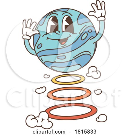 Planet Mascot Clipart by Vector Tradition SM