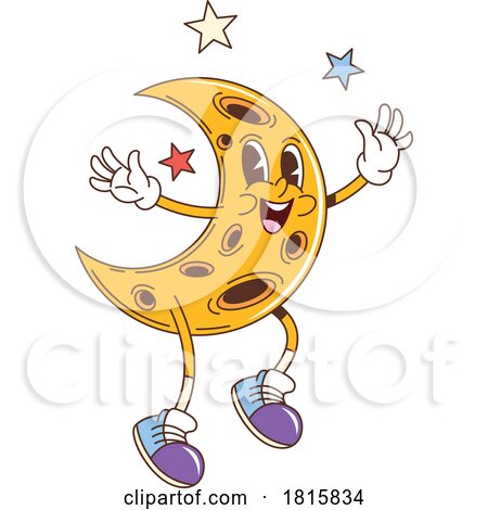 Moon Mascot Clipart by Vector Tradition SM