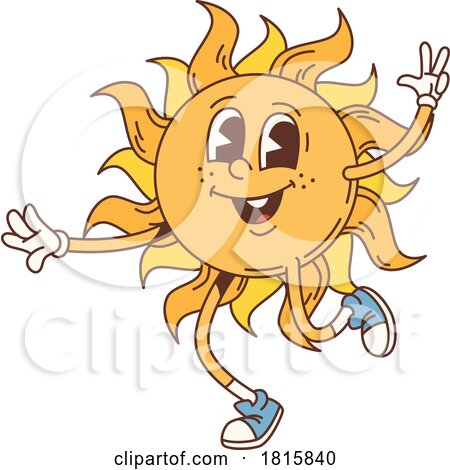 Sun Mascot Clipart by Vector Tradition SM