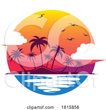 Tropical Island Travel Clipart by Vector Tradition SM