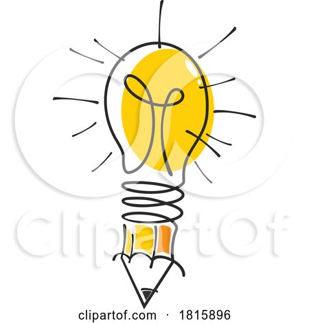 Light Bulb Pencil Clipart by Vector Tradition SM