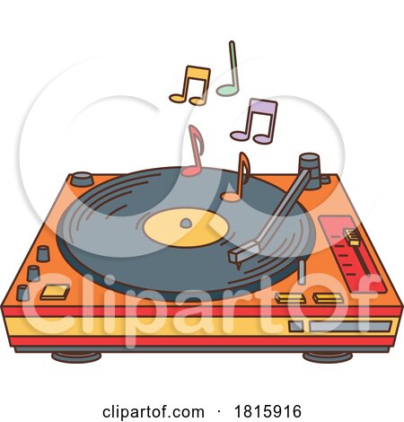 Record Player Clipart by Vector Tradition SM