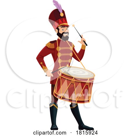 Circus Drummer Clipart by Vector Tradition SM