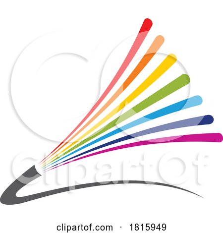 Fiber Optic Cable Logo Clipart by Vector Tradition SM