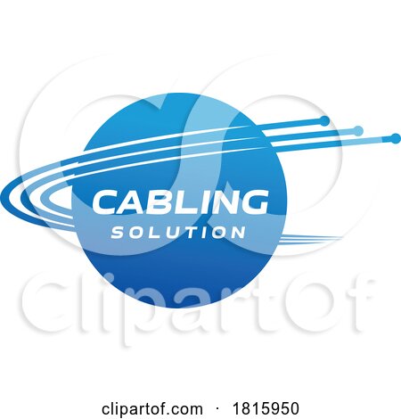 Fiber Optic Cable Logo Clipart by Vector Tradition SM