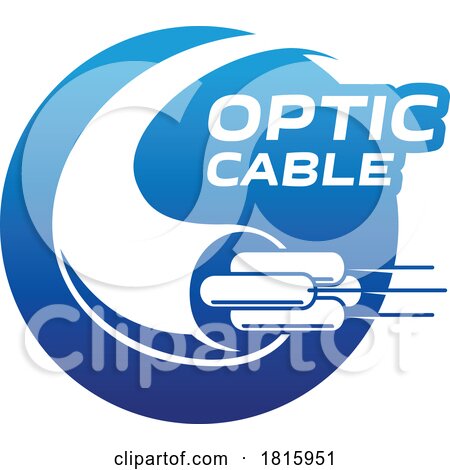 Fiber Optic Cable Logo Clipart by Vector Tradition SM