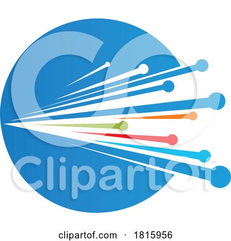 Fiber Optic Cable Logo Clipart by Vector Tradition SM