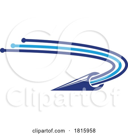 Fiber Optic Cable Logo Clipart by Vector Tradition SM