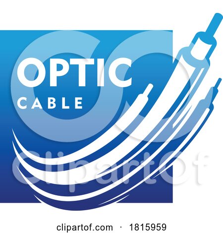 Fiber Optic Cable Logo Clipart by Vector Tradition SM