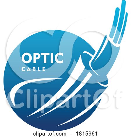 Fiber Optic Cable Logo Clipart by Vector Tradition SM