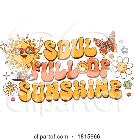 Soul Full of Sunshine Hippie Clipart by Vector Tradition SM