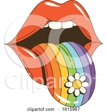 Rainbow Mouth Clipart by Vector Tradition SM