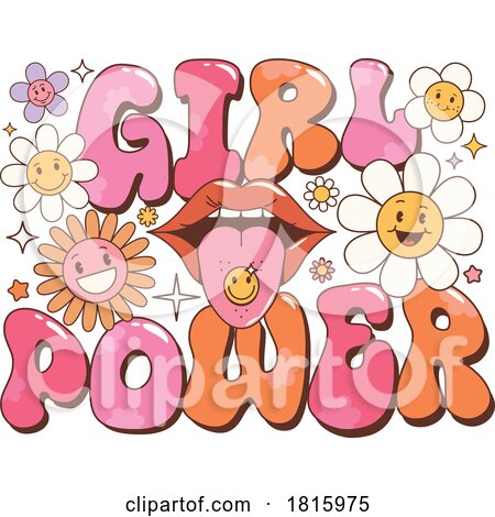 Girl Power Hippie Clipart by Vector Tradition SM