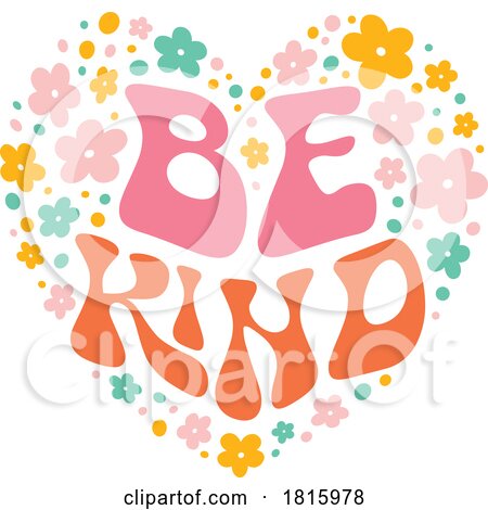 Be Kind Hippie Clipart by Vector Tradition SM