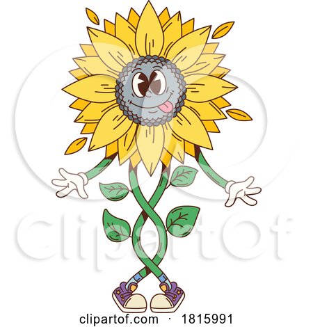 Sunflower Mascot Clipart by Vector Tradition SM