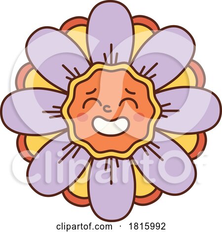 Flower Mascot Clipart by Vector Tradition SM