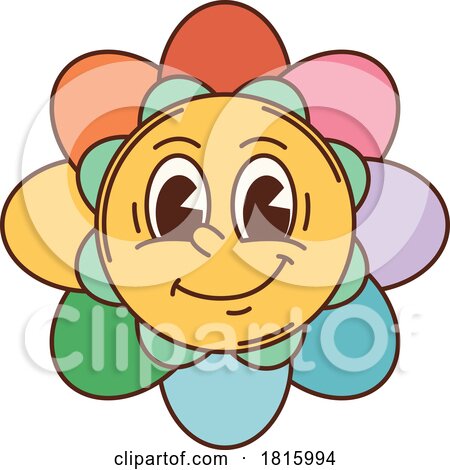 Flower Mascot Clipart by Vector Tradition SM