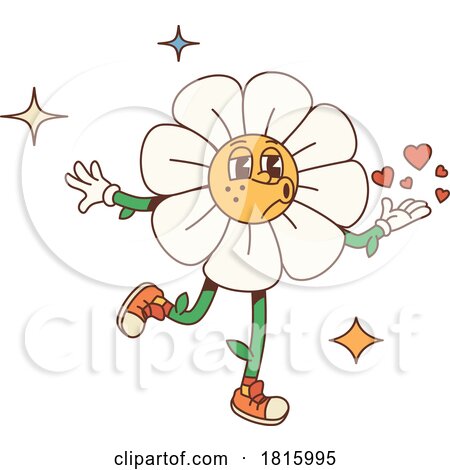 Flower Mascot Clipart by Vector Tradition SM