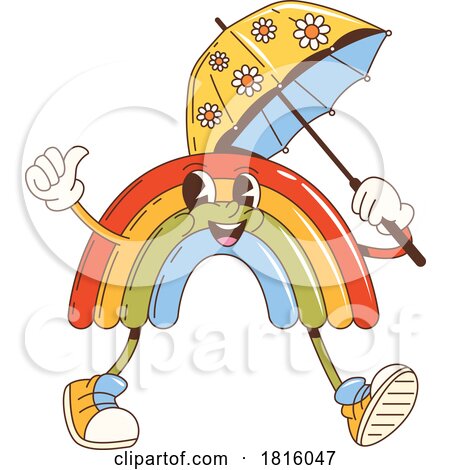 Rainbow Mascot Clipart by Vector Tradition SM