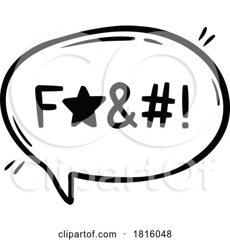 Cursing Speech Bubble Clipart by Vector Tradition SM