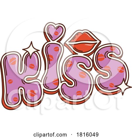 Kiss Word Clipart by Vector Tradition SM