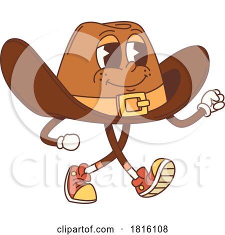 Cowboy Hat Mascot Clipart by Vector Tradition SM