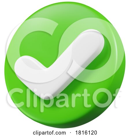 3d Check Mark Icon Clipart by Vector Tradition SM