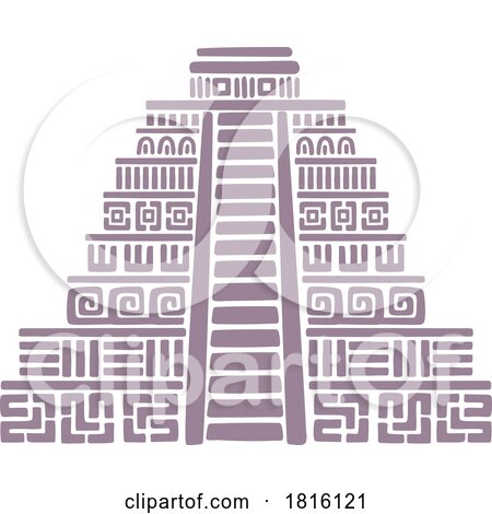 Mayan Pyramid Totem Clipart by Vector Tradition SM