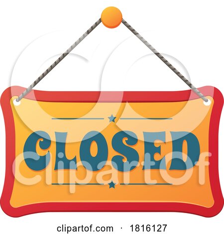 Closed Business Sign Clipart by Vector Tradition SM