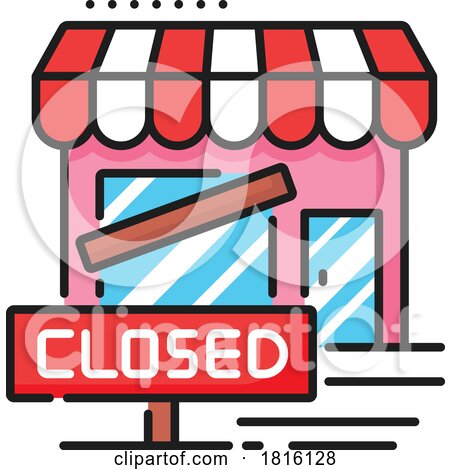 Permanently Closed Business Clipart by Vector Tradition SM