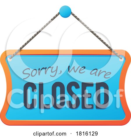 Closed Business Sign Clipart by Vector Tradition SM