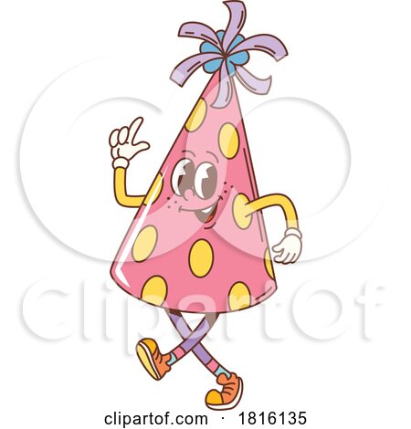 Party Hat Mascot Clipart by Vector Tradition SM