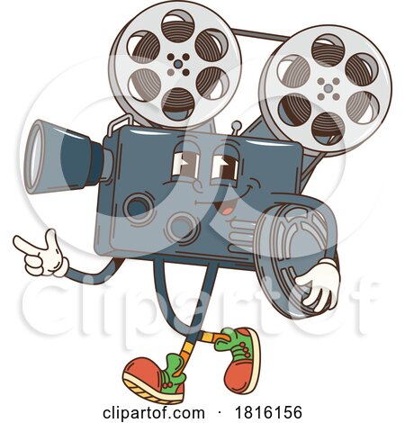 Film Camera Mascot Clipart by Vector Tradition SM