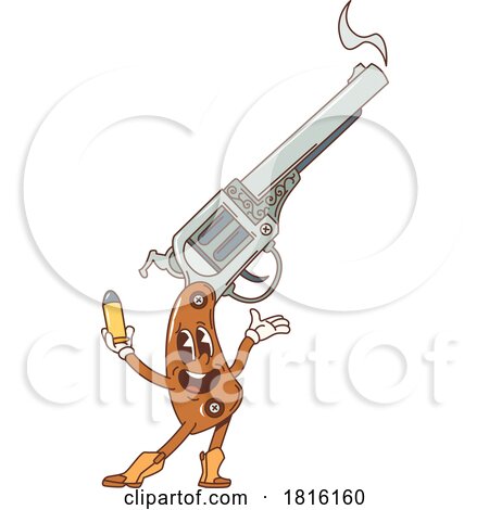 Gun Mascot Clipart by Vector Tradition SM