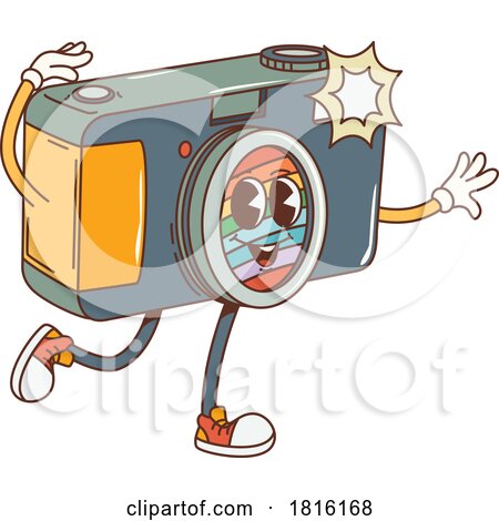 Camera Mascot Clipart by Vector Tradition SM