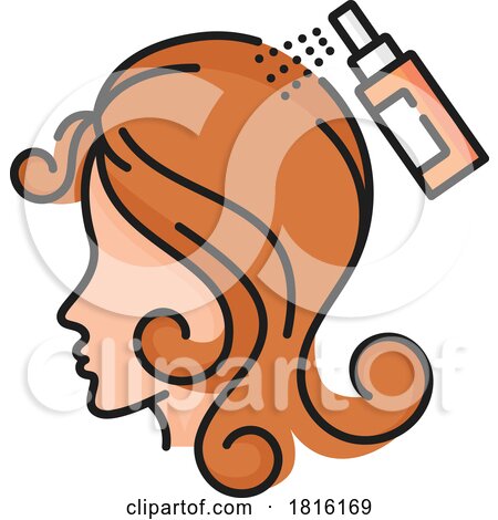 Hair Styling Beauty Icon Clipart by Vector Tradition SM