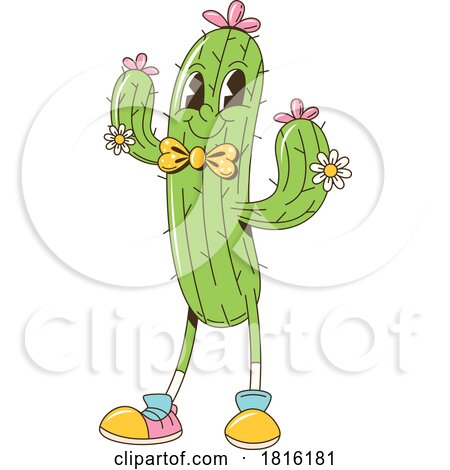 Cactus Mascot Clipart by Vector Tradition SM