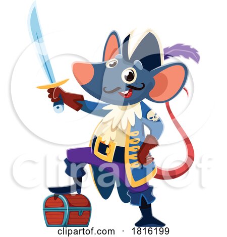 Rat Pirate Clipart by Vector Tradition SM