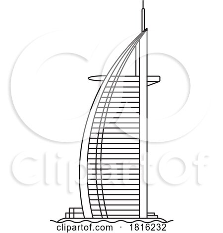 Burj Al Arab Dubai Landmark by Lal Perera