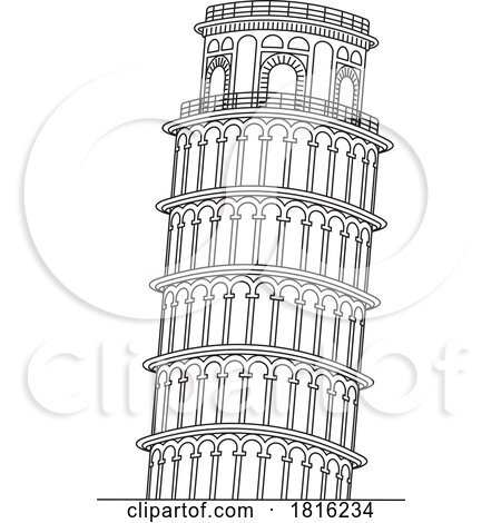 Leaning Tower of Pisa Italian Landmark by Lal Perera