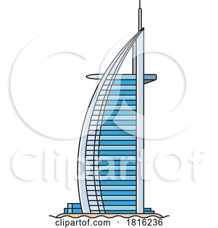 Burj Al Arab Dubai Landmark by Lal Perera