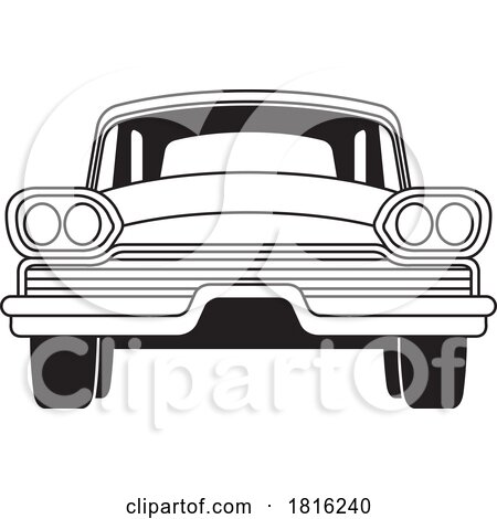 Front View Muscle Car Clipart by Lal Perera