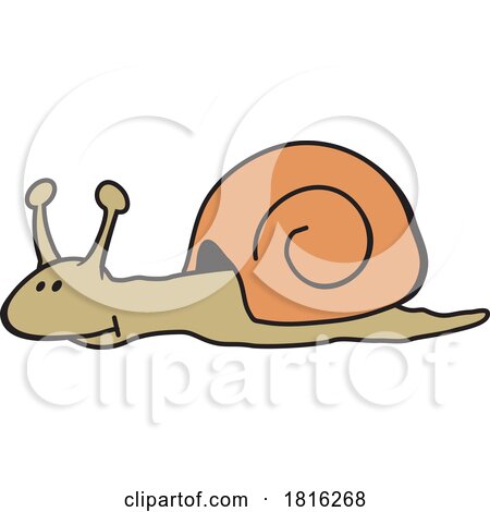 Cartoon Snail Clipart by Johnny Sajem