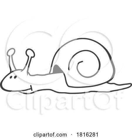 Cartoon Snail Clipart by Johnny Sajem