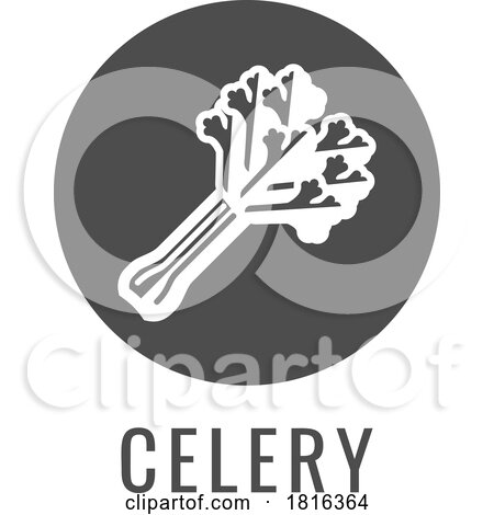 Celery Vegetable Food Allergen Icon Concept by AtStockIllustration