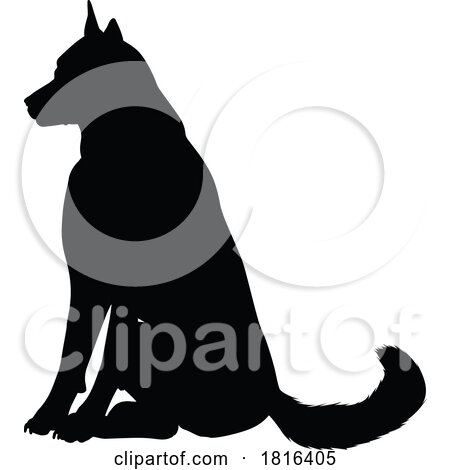 Dog Silhouette Pet Animal by AtStockIllustration