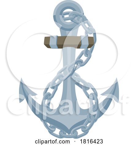 Ship Anchor Boat Chain Nautical Illustration by AtStockIllustration